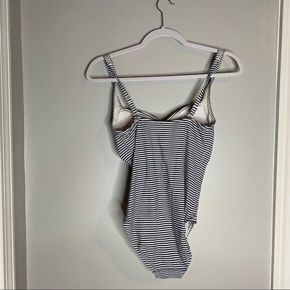 Revolve Bond-eye Australia Black White Striped One Piece Bathing Suit - Picture 5 of 7